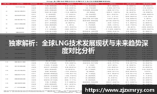 独家解析：全球LNG技术发展现状与未来趋势深度对比分析